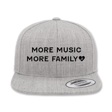 Load image into Gallery viewer, More Music More Family Snapback (Grey)
