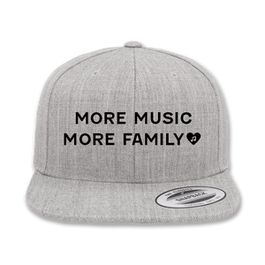 More Music More Family Snapback (Grey)