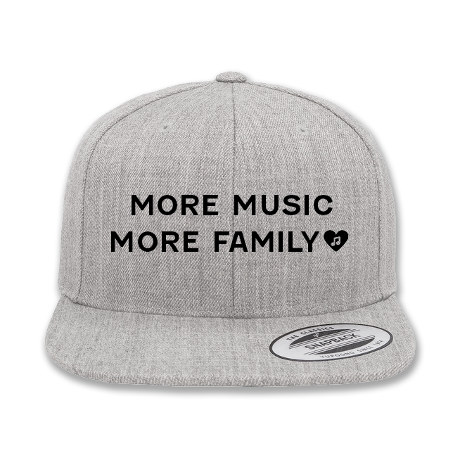 More Music More Family Snapback (Grey)