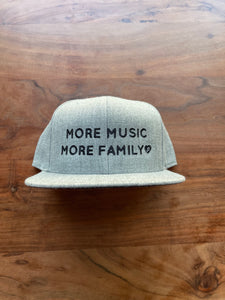 More Music More Family Snapback (Grey)
